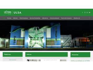 La Salle Technological University's Website Screenshot