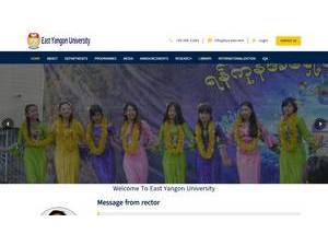 ရန်ကုန် အရှေ့ပိုင်း တက္ကသိုလ်'s Website Screenshot
