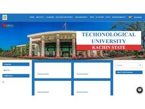 Technological University, Banmaw's Website Screenshot