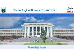 Technological University, Hmawbi's Website Screenshot