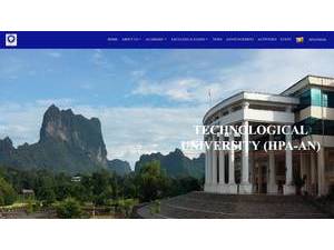 Technological University, Hpaan's Website Screenshot