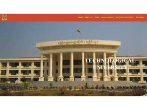 Technological University, Kyaing Tong's Website Screenshot