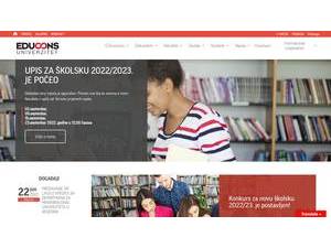 Универзитет Едуконс's Website Screenshot