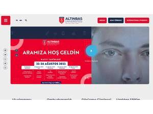 Altinbas University's Website Screenshot