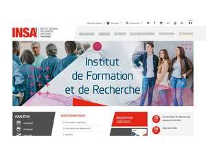 National Institute for Applied Sciences, Toulouse's Website Screenshot