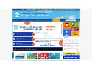 Đại học Kinh tế - Luật Thành phố Hồ Chí Minh's Website Screenshot
