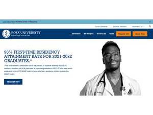 Ross University School of Medicine's Website Screenshot