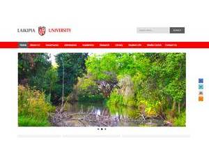 Laikipia University's Website Screenshot