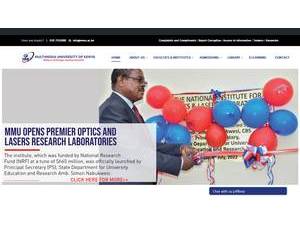 Multimedia University of Kenya's Website Screenshot