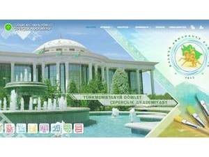 State Academy of Fine Arts of Turkmenistan's Website Screenshot
