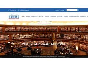 Agora University of Oradea's Website Screenshot
