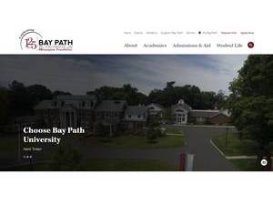 Bay Path University's Website Screenshot