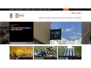 Université Jean Monnet's Website Screenshot