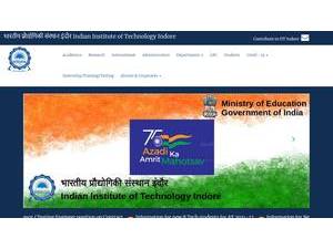 भारतीय प्रौद्योगिकी संस्थान इंदौर's Website Screenshot