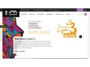 Jean Moulin University Lyon 3's Website Screenshot
