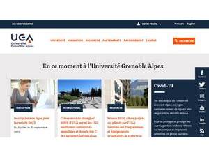 Grenoble Alpes University's Website Screenshot