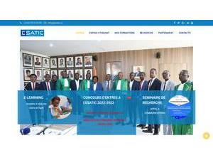 École Supérieure Africaine des Technologies de l'Information et de la Communication's Website Screenshot