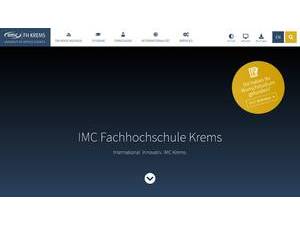 IMC Fachhochschule Krems's Website Screenshot