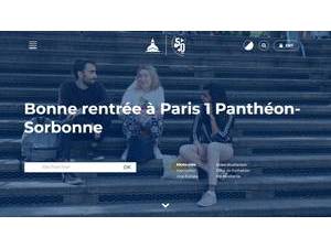 University of Paris 1 Panthéon-Sorbonne's Website Screenshot