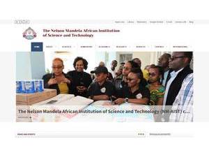 Nelson Mandela African Institution of Science and Technology's Website Screenshot
