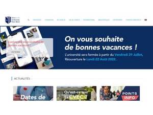 Sorbonne Paris North University's Website Screenshot