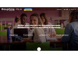 Université Paris-Dauphine's Website Screenshot