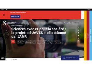 Sorbonne University's Website Screenshot