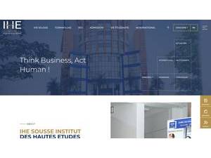 Institut Privée des Hautes Etudes à Sousse's Website Screenshot