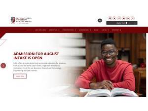 International University of East Africa's Website Screenshot