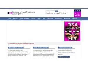 Institute of Legal Practice and Development's Website Screenshot