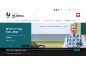 Academy of Applied Sciences Stanislaw Staszic in Pila's Website Screenshot