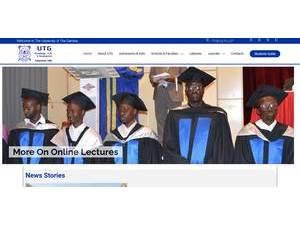 University of the Gambia's Website Screenshot