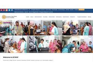 Government College Women University, Faisalabad's Website Screenshot