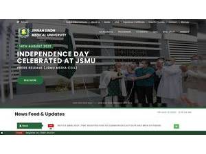 جامعہ طبی جناح سندھ's Website Screenshot