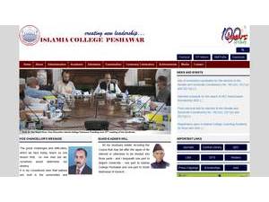 Islamia College Peshawar's Website Screenshot