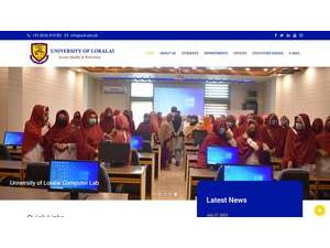 University of Loralai's Website Screenshot