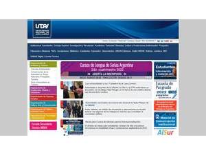 National University of Avellaneda's Website Screenshot