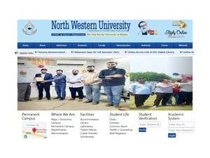 নর্থ ওয়েস্টার্ন বিশ্ববিদ্যালয়'s Website Screenshot