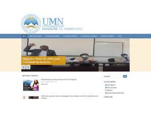 Universidade Mandume Ya Ndemufayo's Website Screenshot