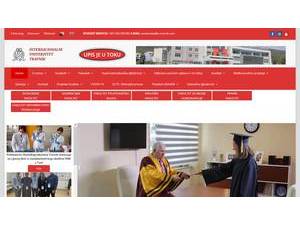 International University of Travnik's Website Screenshot