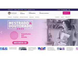 Vila Velha University's Website Screenshot