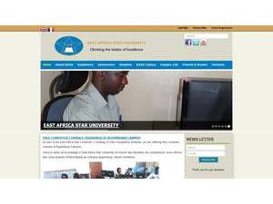 East Africa Star University's Website Screenshot