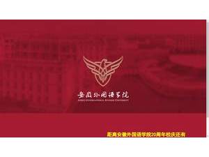 安徽外国语学's Website Screenshot