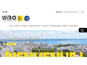 University of Western Brittany's Website Screenshot