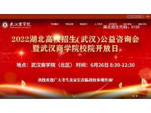 Wuhan Business University's Website Screenshot