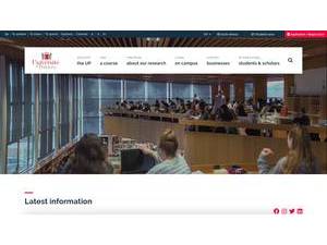 University of Poitiers's Website Screenshot