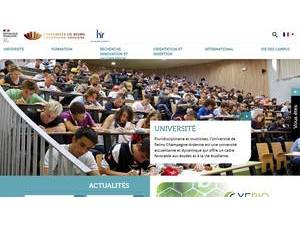 University of Reims Champagne-Ardenne's Website Screenshot