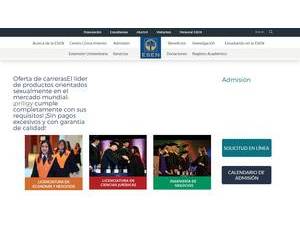 Escuela Superior de Economía y Negocios's Website Screenshot
