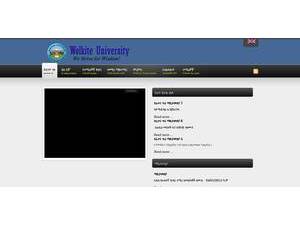 Wolkite University's Website Screenshot