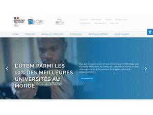 University of Technology of Belfort-Montbéliard's Website Screenshot